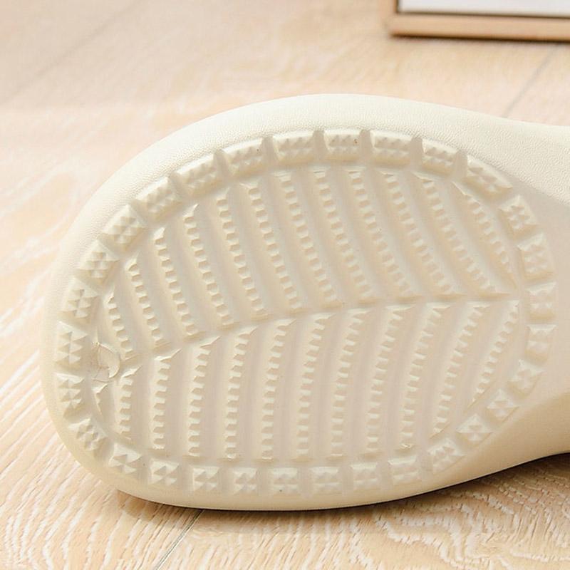 Waterproof Cotton Slippers Women's Winter Thick Bottom Shoes Non-slip All-inclusive heel slippers