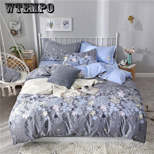 Bedding Set Nordic Comforter Bedspread Bed Sheet Set Duvet Cover Queen King Adult Bed Linens