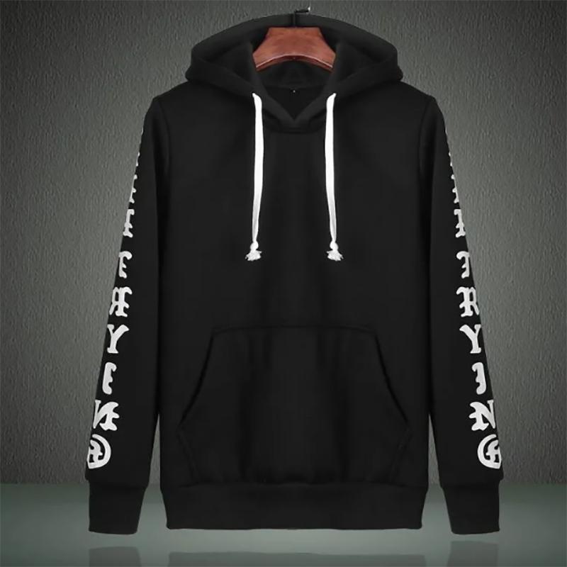 Autumn and Winter Men's Sweater Loose Pullover Hoodie Loose Warm Trendy Knitted Sweatshirts