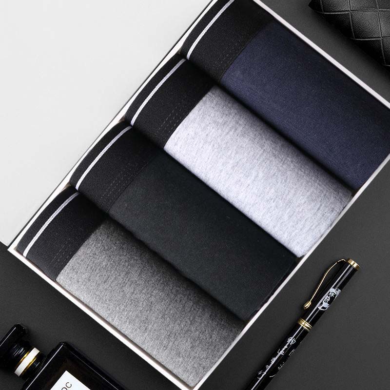 Men's Underwear Cotton Boxer Antibacterial Boxer Briefs