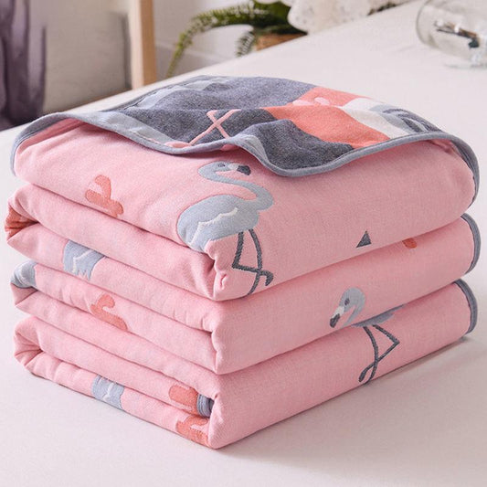 Pure Cotton Towel Quilt Pure Cotton Air Conditioning Quilt Double Blanket Single Child Cover Blanket Napping Blanket