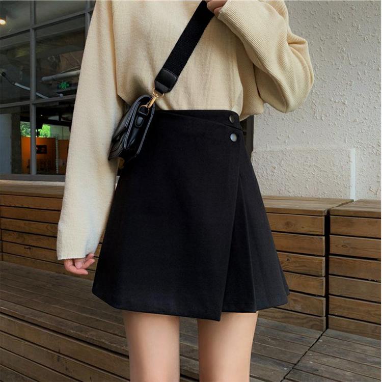 Irregular Split Fork Women Sexy Tight A-line High Waist Short Skirt Zipper Home Office Club Casual