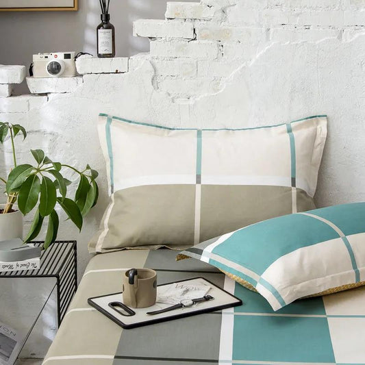 A Pair of Twill Cotton Adult Pillowcases Single Double Student Dormitory Pillow Core Dust Cover 48*74cm