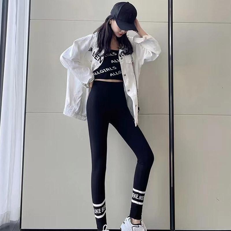 Leggings for Women's Outer Wear for Autumn and Winter New Style Modal Trousers Plus Velvet Thickening High Waist Stretch Leggings Tights