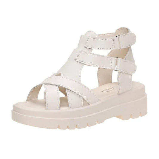 Thick-soled Sandals Women's Summer Height Increase Sandals Beach Roman Shoes Women's One-way Sandals Simple Non-slip