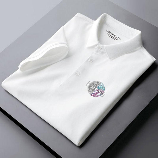 Pure Cotton Lapel Shirt Short-sleeved Men's Plus Size Summer New Middle-aged and Young Business Shirt Men