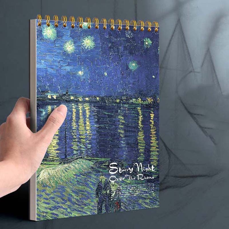 Student Thickened Sketchbook A4 Flip-up Coil Sketch Sketchbook