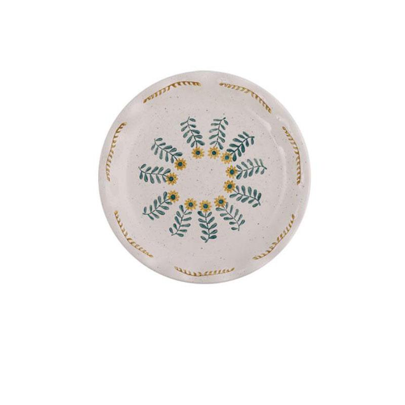 Retro Ceramic Bowl with Hand-painted Plate Set Creative Instant Noodle Soup Bowl Baking Dish Dish Salad Bowl Underglaze