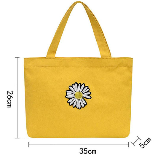 Portable Canvas Bag Women's Single Shoulder Diagonal Cloth Bag Literature and Art Students Korean Lunch Box Bag Small Cloth Bag
