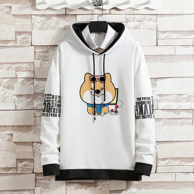 School Style Sweater Suit Spring Men Clothing Casual Hooded Pullover and Pants Teen Student Sports Suit