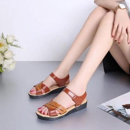 Women's Summer Sandals Flat Low Heel Non-slip Wear-resistant Sandals Outdoor