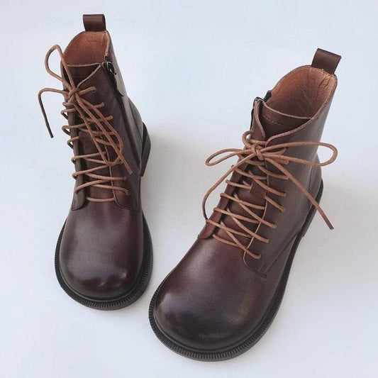 Handmade Women Leather Boots,Oxford Women Flat Shoes, Casual Shoes, Short Boots,Booties,Black Booties,Brown Boots,Winter Boots