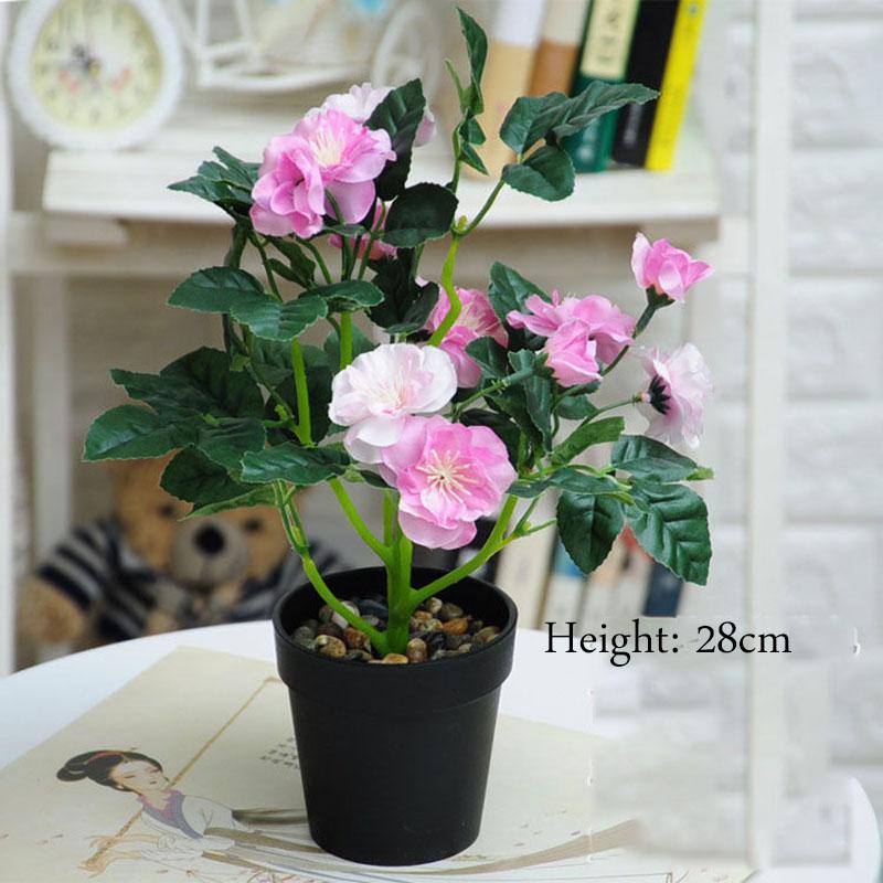 Plastic Flower Silk Flower Artificial Flower Furnishings Living Room Table Decoration Floristry Plant Small Potted Bonsai Floor Decoration