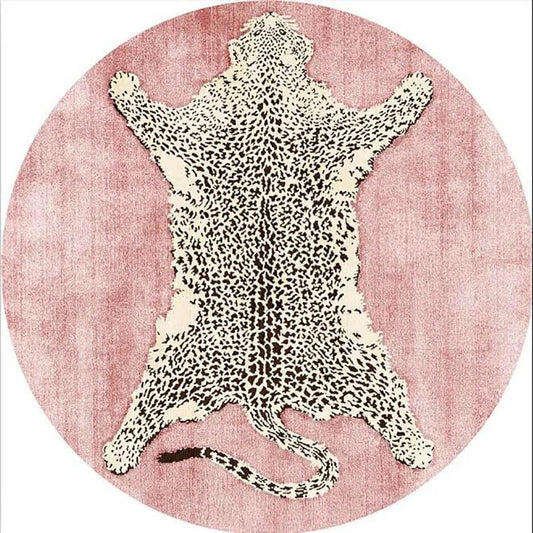 Fashion Round Carpet Art Princess Girl Light Luxury Living Room Tea Several Place Balcony Bedroom Household Bedside Blanket