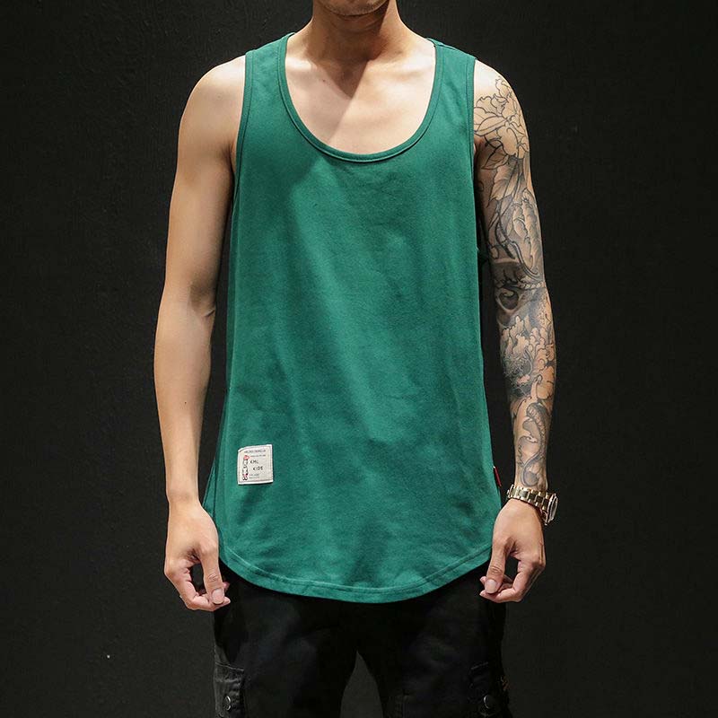 Summer Fat Large Size Sports Vest Men's Personality Loose Waistcoat Trend Vest