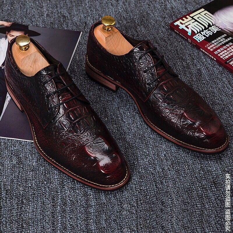 Men's Business Shoes Men Breathable Leather Shoes Formal Dress Shoes Wedding Shoe Pointed Casual