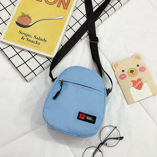 Mobile Phone Bag Small Bag Male Tide Messenger Female Bag Student Net Celebrity All-match Small Shoulder Bag Mini Canvas Bag