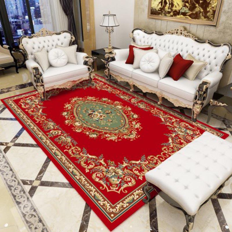 Modern Soft Persian Carpet for Living Room Non-slip European Carpet for Bedroom Bedside Rugs Parlor