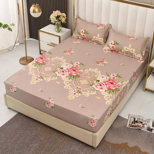 Bed Sheet Non-slip Fixed Bed Cover Three-piece Bed Mat Protect Cover Dust Protection Cover Full Surrounding