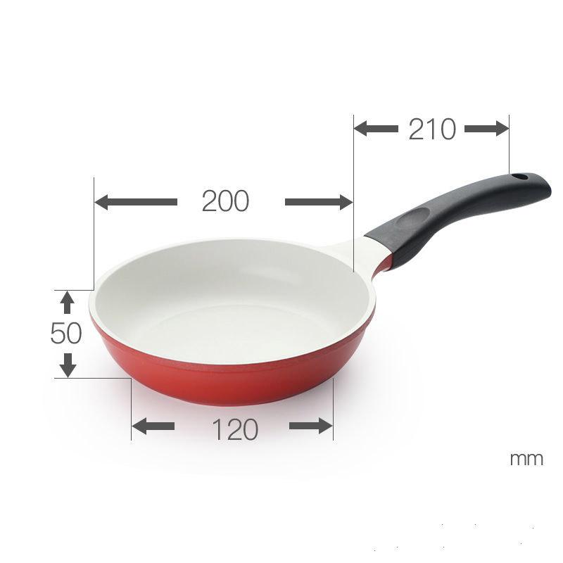 Ceramic Non-stick Pan Non-stick Steak Frying Pan Pancake Frying Eggs Less Oily Smoke Induction Cooker General