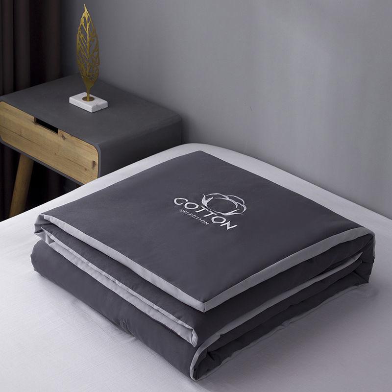 Summer Soft Washed Cotton Skin-friendly Down Velvet Quilt Machine Wash Single Double Air-conditioned Quilt Student Spring and Autumn Quilt