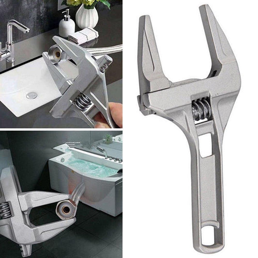 16-68mm Repair Set Bathroom Hand Tools Large Opening Pipe Wrench Nut Key Adjustable Spanner