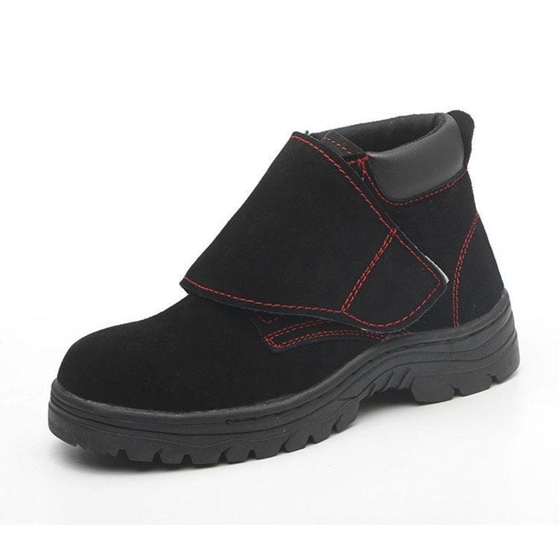 Summer High-cut Labor Insurance Shoes Anti-smashing and Anti-piercing Safety Shoes Suede Leather Steel Toe Cap Wear-resistant Safety Shoes
