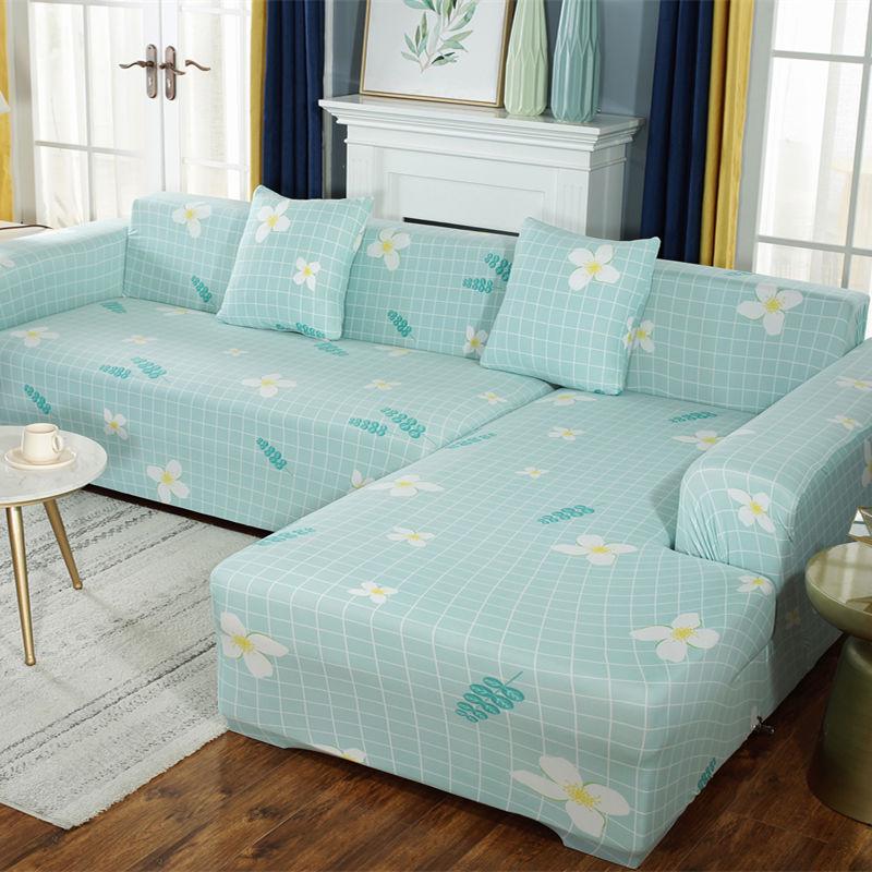 Lovely Cats Spandex Sofa Cover Cute Cats Pattern Sectional 1/2/3/4 Seater Couch Cover All-inclusive Couch Cover Furniture Protector