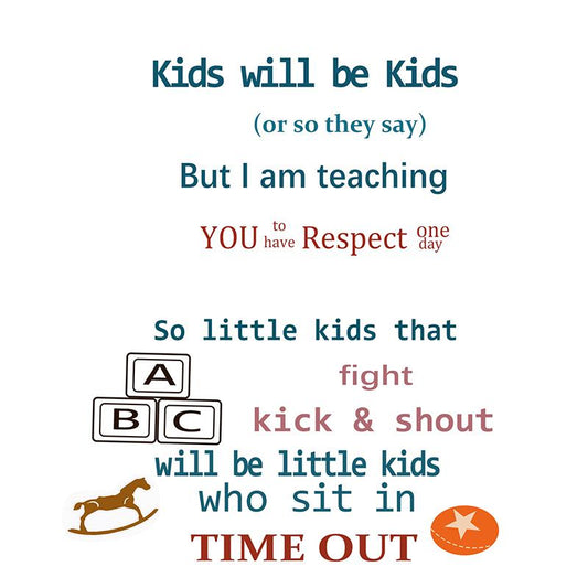 3 Set Boy's Time Out Chair Sticker Child Early Education Sticker Removable Chair Decoration Sticker for Home Decoration Christmas DIY Gift for Boy
