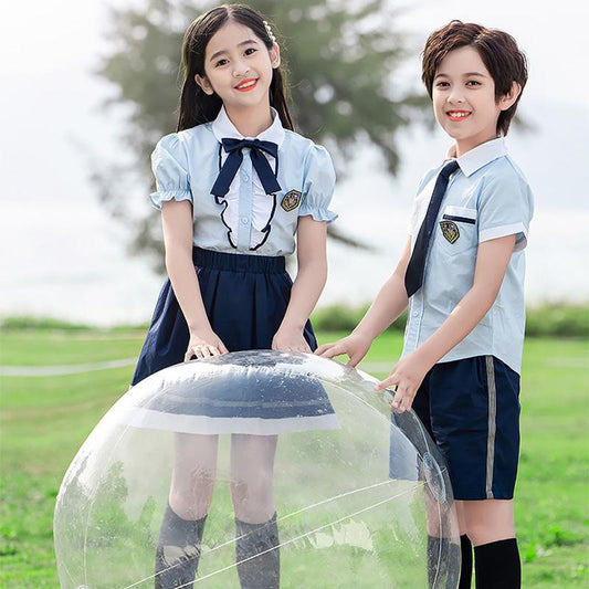 Kindergarten Uniforms Summer 2021 Summer Primary School Students Short-sleeved School Uniform Suit British College Style Class Clothes