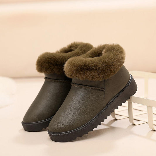 Snow Boots Women Winter Short Tube Thick-soled Fashion Plus Velvet Thickening Northeast Waterproof Non-slip Warm Cotton Shoes