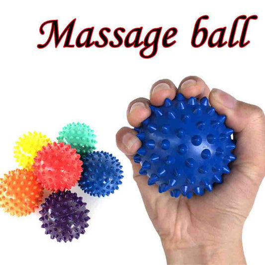 2pcs Massage Ball Relax Balls Hand Foot Point Peanut Massage Spiky Ball Pain Relief Fitness Health Care