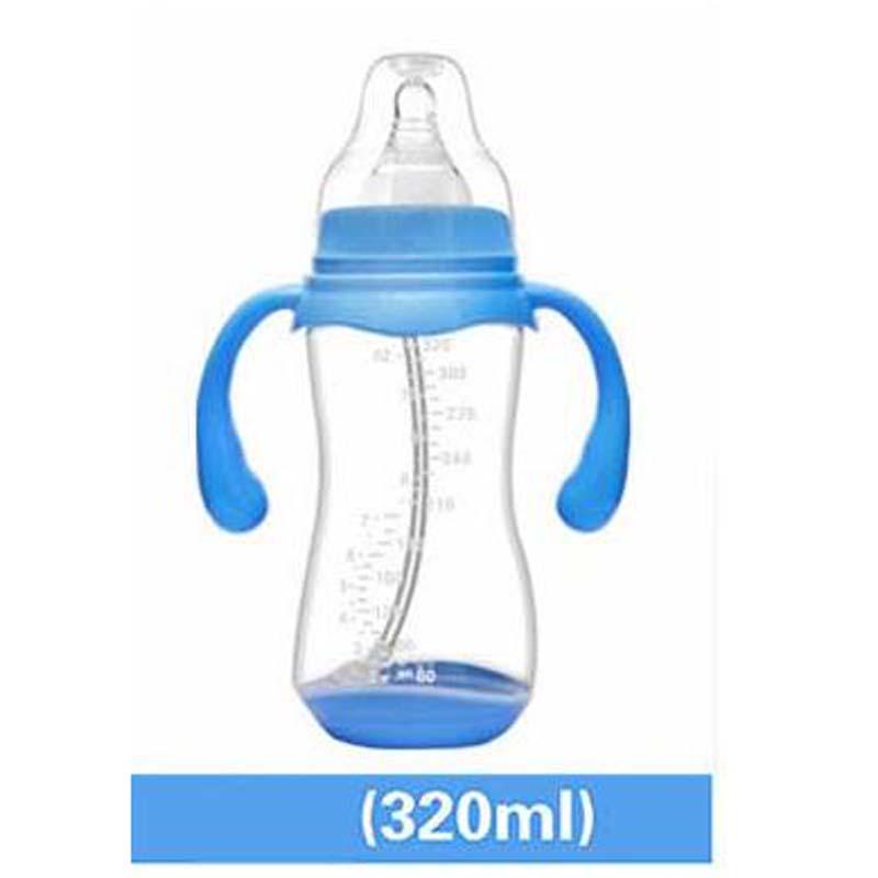 240ml Wide Mouth Baby Infant Kids Automatic Pipette Straw Pacifier Nipple Milk Feeding Bottle