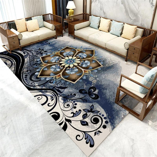 American Retro European National Wind Living Room Golden Drill Rug Simple Sofa Coffee Table Bedroom Bedside Blanket 60 * 90/100 * 120/100 * 200cm