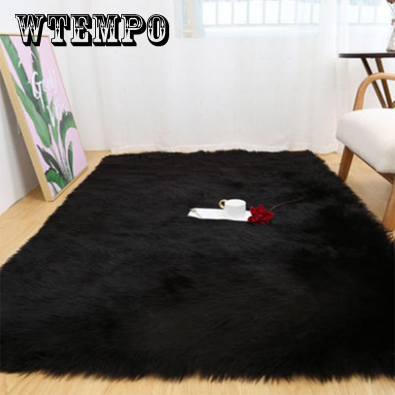 Living room carpet bedroom mat Australian wool blanket sofa blanket plush carpet wool mat