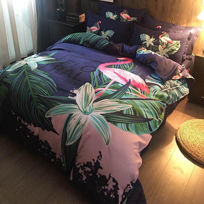 Sliding Bed Three / Four-piece Double Bed Is Sleeplexing Bed Single Set Bedding Kit Light Luxury