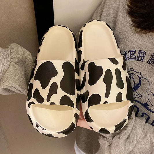 Couple Stepping on Shit Feeling EVA Slippers Female Indoor and Outdoor Wear Household Bathroom Bath Non-slip Deodorant Thick Bottom Sandals Male