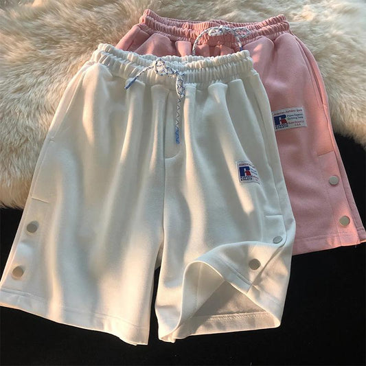 Couple Shorts Unisex Summer Outer Wear Thin Pants Casual Sports Loose Fashion Hip-hop Five-point Pants Cute Fitness Jogging Short Pants