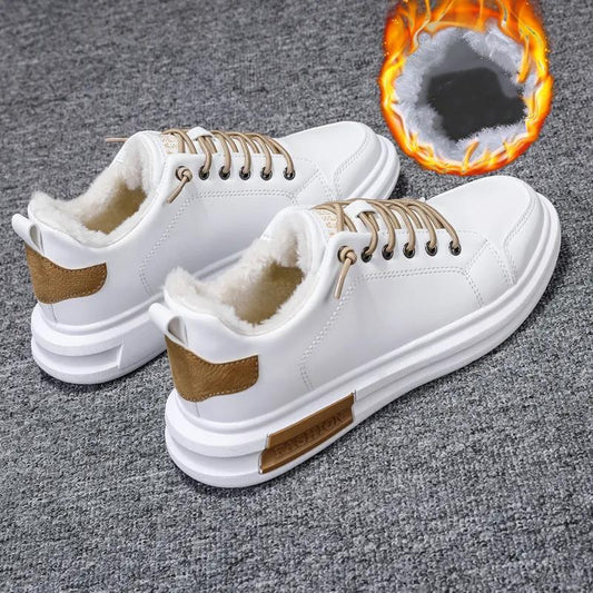 Winter Men's Warm Velvet Padded Cotton Shoes Trendy Sneakers Student Casual Shoes