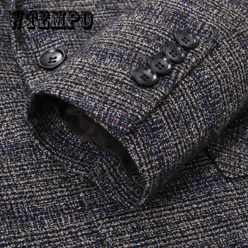 Streetwear blazer men Casual Long Sleeve Coat Suit Jacket Blazer slim fit