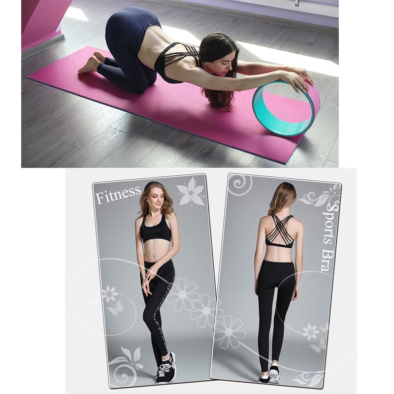 Women's Fitness Sports Bra Cross Back Yoga Running Gym Exercise Breathable Underwear
