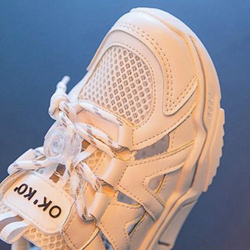 2021 Girls Casual Shoes Light Mesh Sneakers Kids Summer Children Autumn Tenis Cute Sport Cartoon Female Running