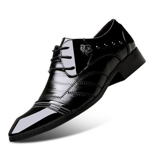 Italian Modern Men Formal Oxford Shoes Genuine Leather Dress Men's