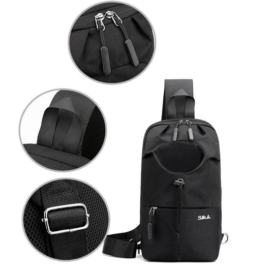 Casual Men's Bag Messenger Small Backpack Trendy Chest Bag Men's Multifunctional Satchel