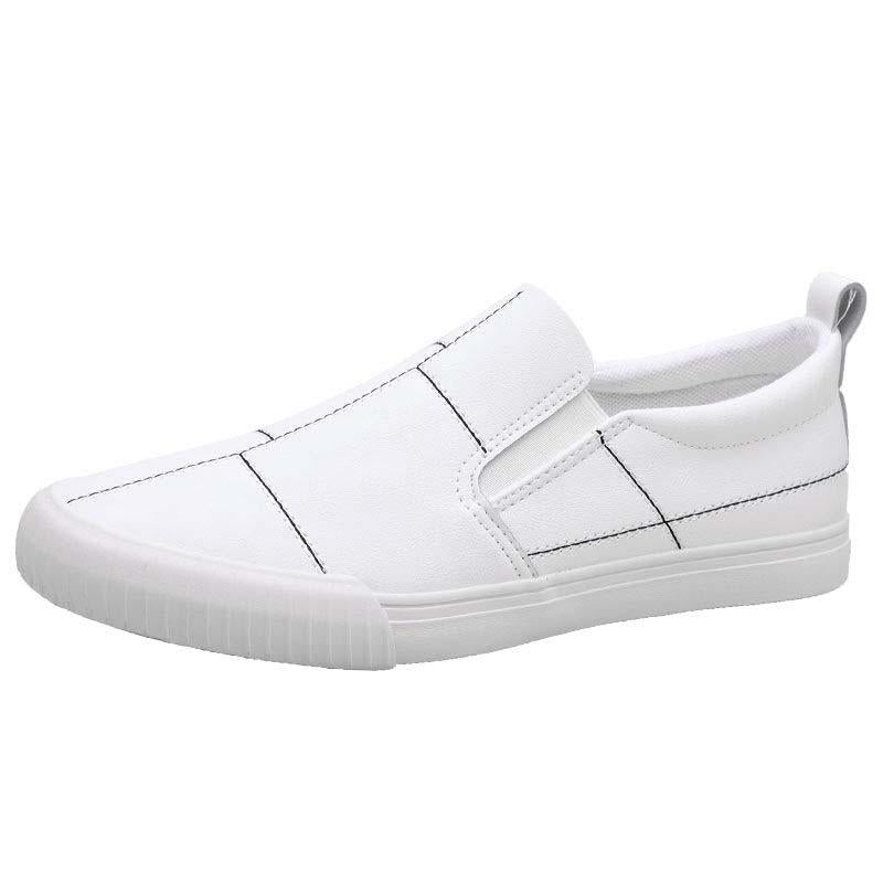 Plus Size 38-44 Summer Men Leather Sneakers Comfortable Deodorant Running Basketball Shoes Breathable Shockproof Non-slip Black Shoes