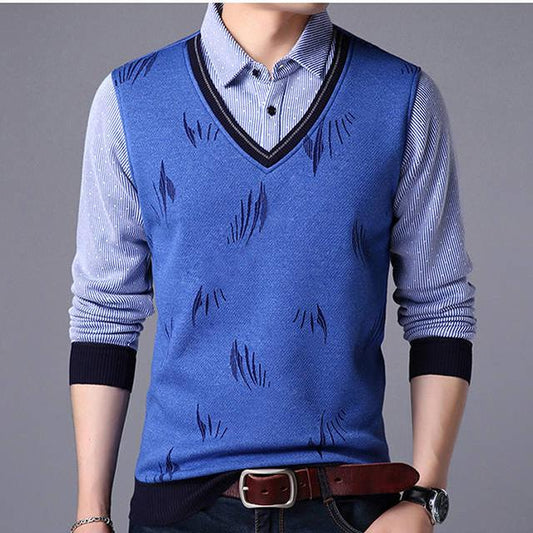 Sweater Men Clothes 2019 Autumn Winter Pullover Sweaters Plus Size Business Casual Pull Homme