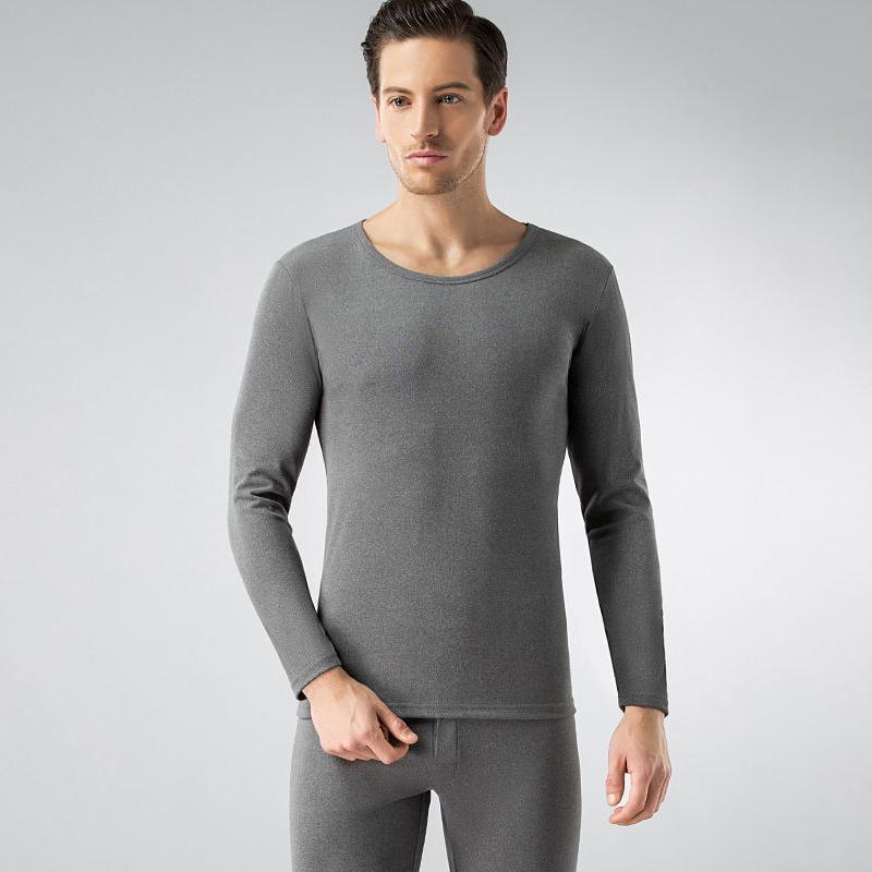 Men Winter Thermal Underwear O-neck Male Autumn Tight Suit Thicken Windproof Comfortable Soft Lining Long Sleeve High Elasticity Slim Spring Pajamas