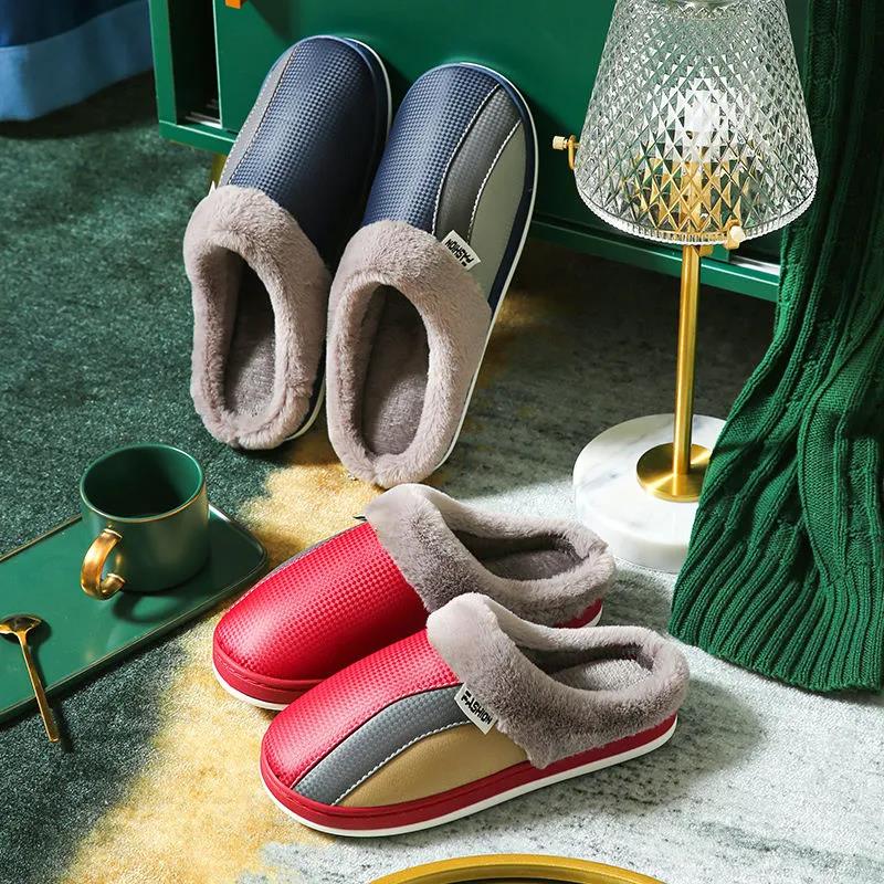 Autumn and Winter Cotton Slippers for Men and Women Home Non-slip Home Indoor Thick Bottom Non-slip Cotton Slippers