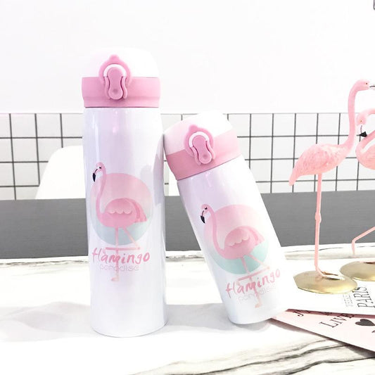 Cartoon Tea Water Cup Stainless Steel Vacuum Insulated Coffee Mug Travel Water Bottle