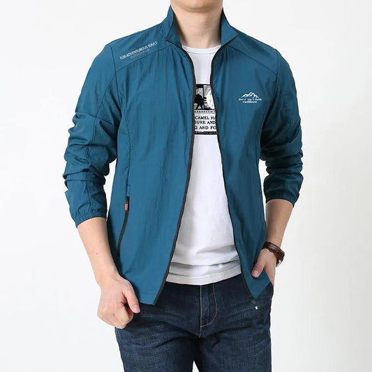 Summer Sun Protective Clothing Men's Anti-UV Ultra-thin Breathable Outdoor Quick-drying Windbreaker Sports Jacket